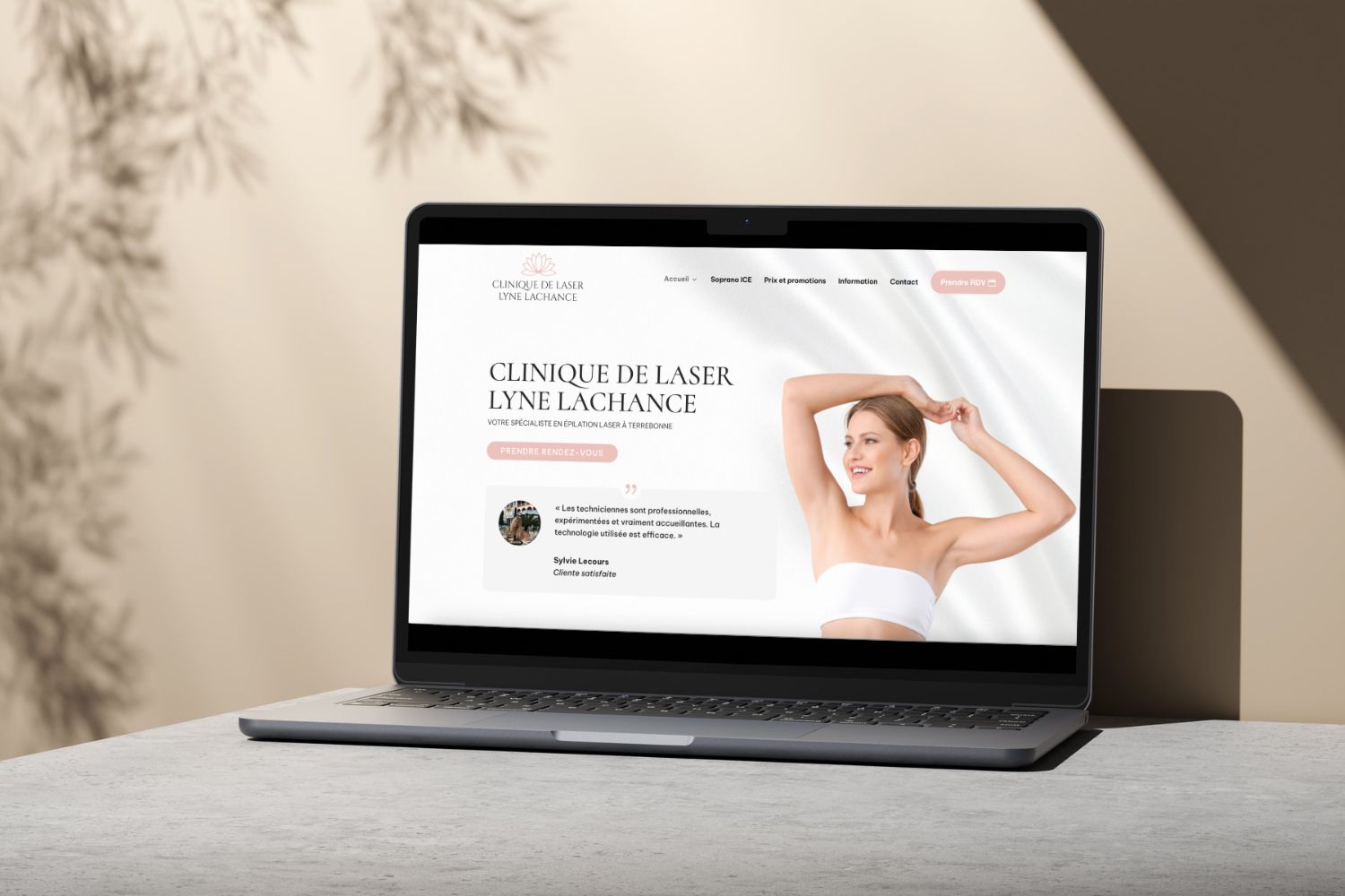 conception site epilation laser clinique lyne lachance conception site web aci asphalte quebec