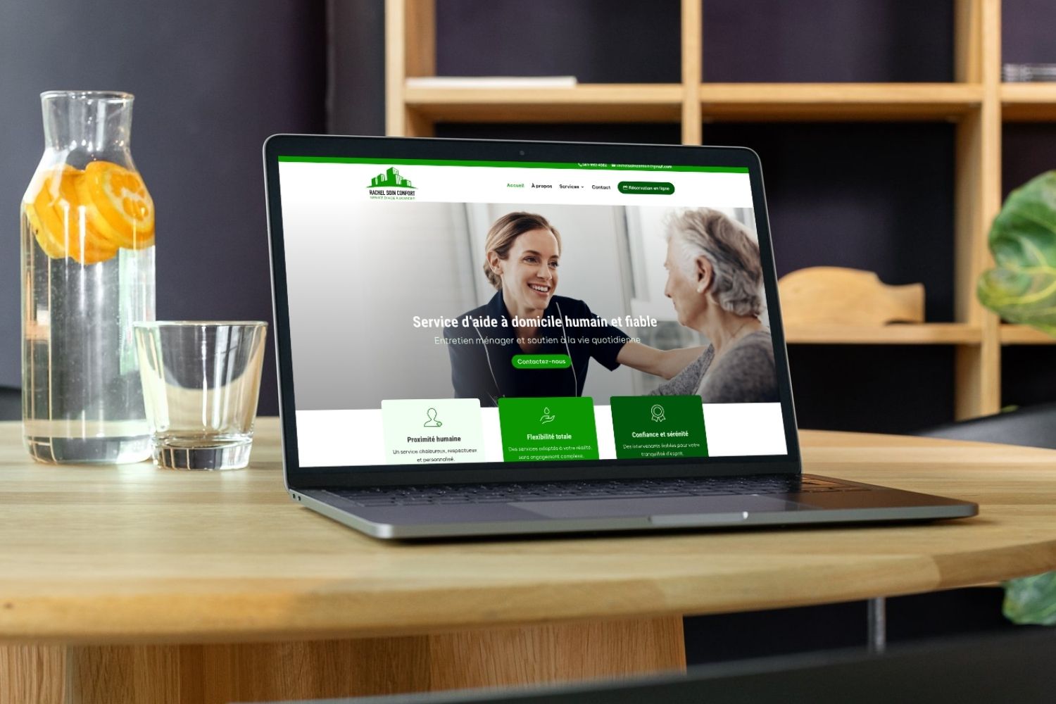 conception site service d'aide à domicile beaulier site web